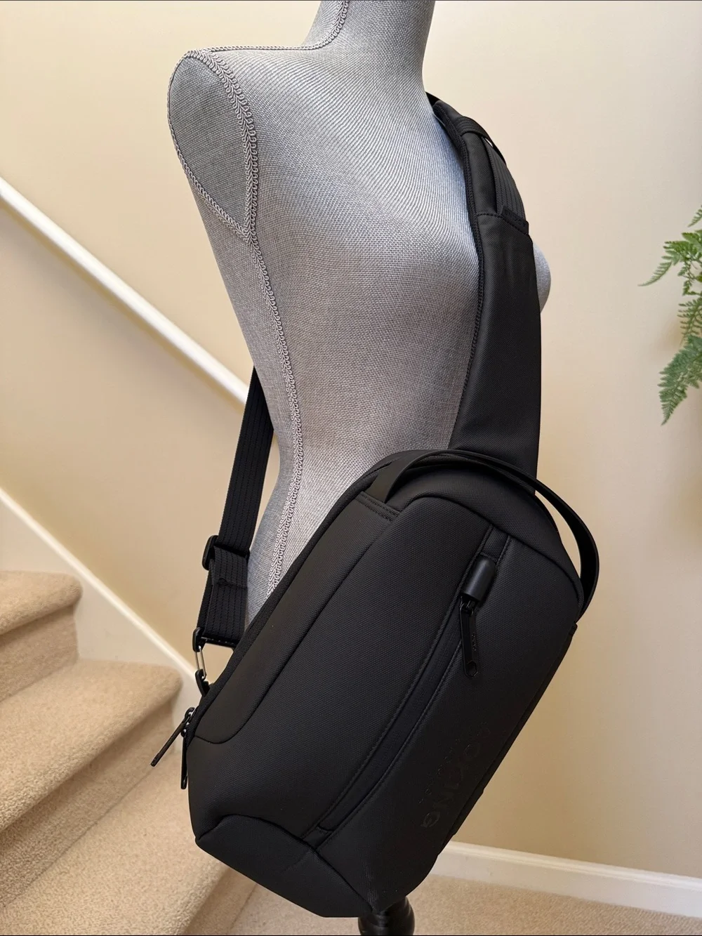 New without tag. Black Men’s Sling AOKING Backpack — Everyday Crossbody Carry.